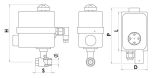 elektrische kogelkraan 1 2 inch 24v 4w