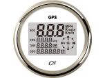 gps snelheidsmeter wit chroom 1