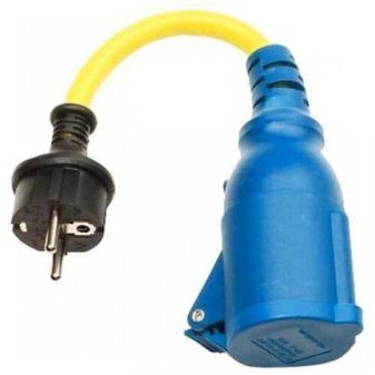 adapter cord 16a 250v schuko cee