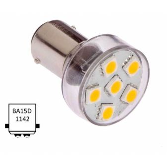 ba15d warm wit 6xled 10w 1.3w