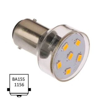 ba15s warm wit 6xled 10w 1.3w