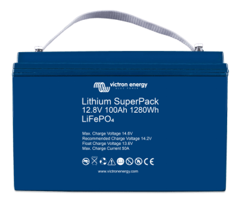 lithium superpack high current 12.8v 100ah 1280 wh