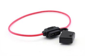 stekker zekeringhouder 1.5mm2 rode kabel