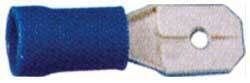 tongstekker 6.3 0.5mm blauw