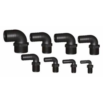 tule 90 graden buitendraad 11 2 inchx38mm zwart
