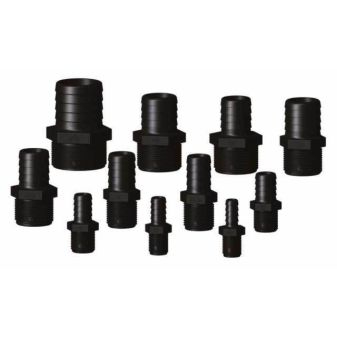 tule ongelijk buitendraad 11 2 inchx32mm zwart