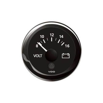 vdo voltmeter 12v zwart