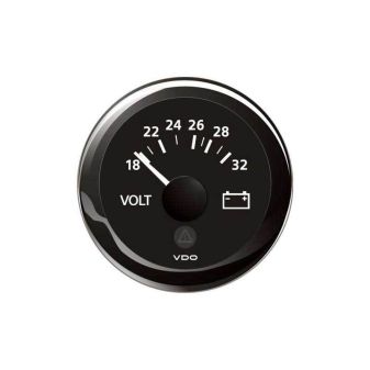 vdo voltmeter 24v zwart