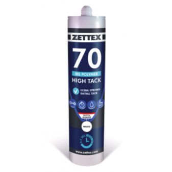 zettex ms 70 high tack zwart 290 ml