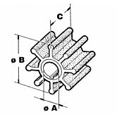 cef impeller 500164 key drive 12