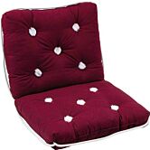 katoenen kussen rug bordeaux