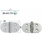 luik scharnier rvs 68x39