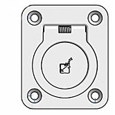 luikring veerbelast rvs 50mm