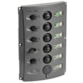 schakelpaneel dubbele leds 12v 5 usb