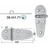 scharnier pin rvs 107x39