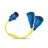 splitter cord 16a 250v cee 2 cee