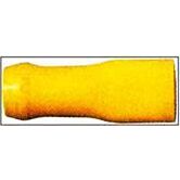 stekker gesoleerd 6.3x0.8mm geel