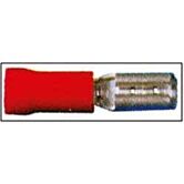 stekker ongesoleerd 2.8x0.5mm rood