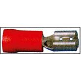 stekker ongesoleerd 4.8x0.5mm rood
