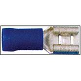 stekker ongesoleerd 6.3x0.5mm blauw