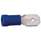 tongstekker 6.3 0.5mm blauw