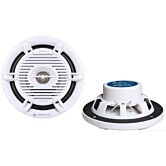 twin white speakers wit rond 160mm