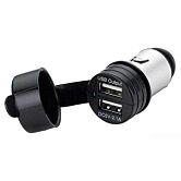 usb dual sigaretten plug rond 2.1a