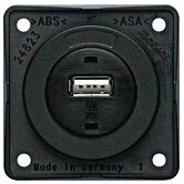 usb oplaadcontactdoos 12v antraciet mat