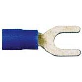 vorkstekker 6.4mm blauw