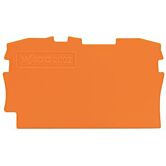 wago rijgklem eind mid plaat. oranje 1.5 2.5mm